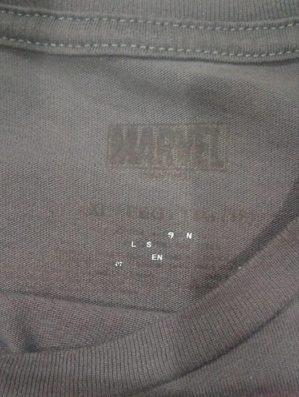 Marvel Black Logo Graphic Tees